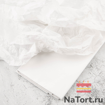Бумага упаковочная тишью, Белая 50х66 см (10 листов)