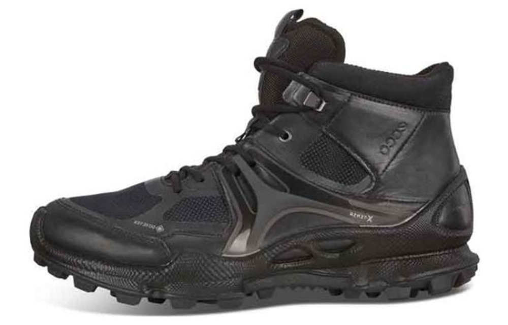 Ecco Walking C Combat Boots Men"s Black