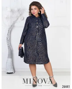 Платье 329-1-синий Minova