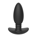 Черная анальная вибропробка 13,5см с пультом ДУ I-Moon Anal Vibrator MY-621