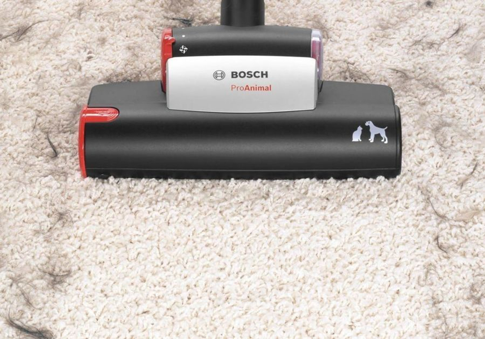 Пылесос Bosch BGS41ZOORU, контейнерный, 2.4 л, 2200 Вт, фильтр HEPA, красный