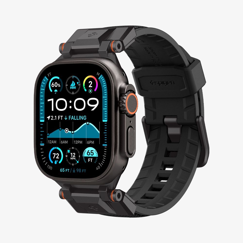 Ремешок Spigen DuraPro Armor, Apple Watch 49mm/46mm/45mm/44mm - black edition