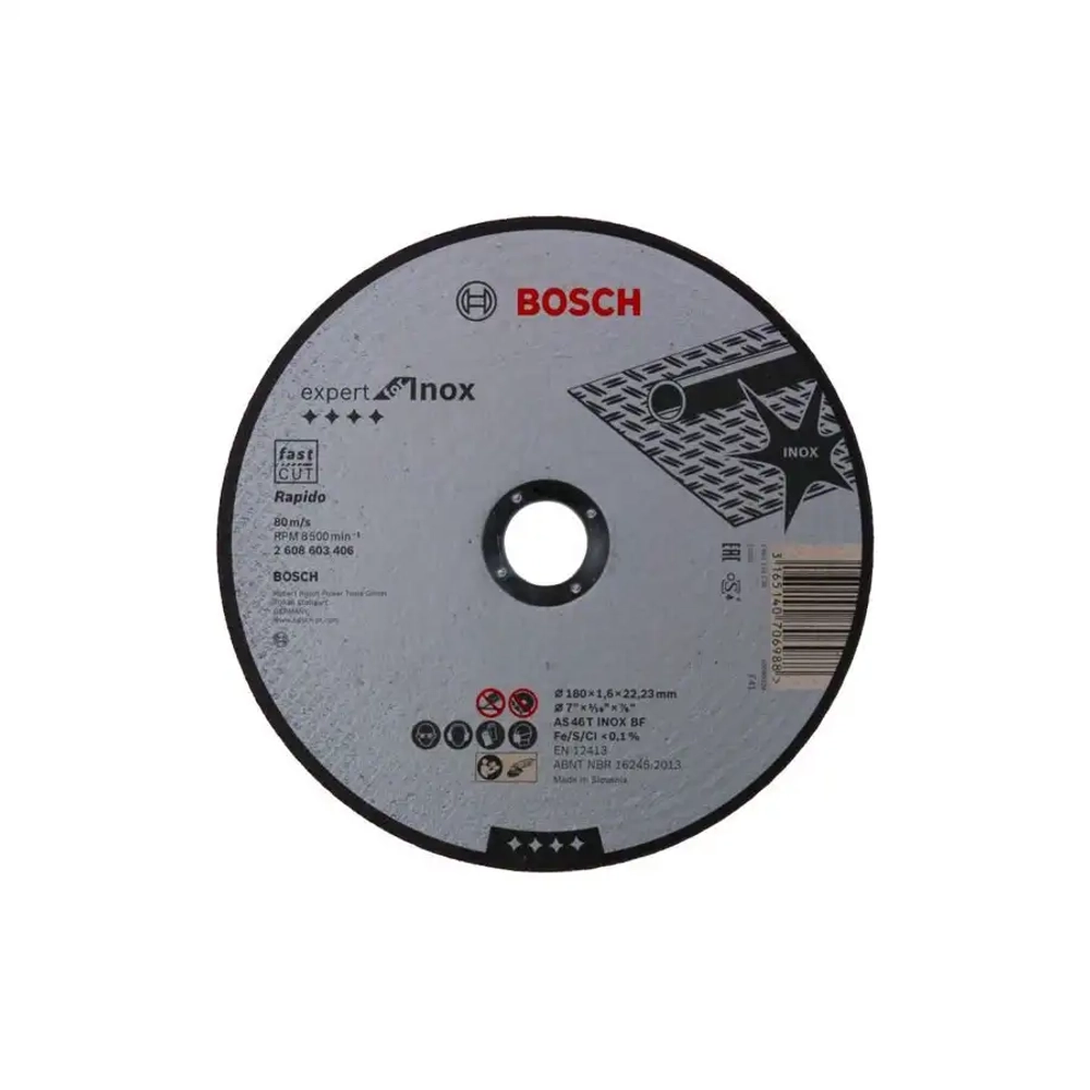 Отрезной диск Expert for Inox 180 х 1,6 мм BOSCH 2608603406