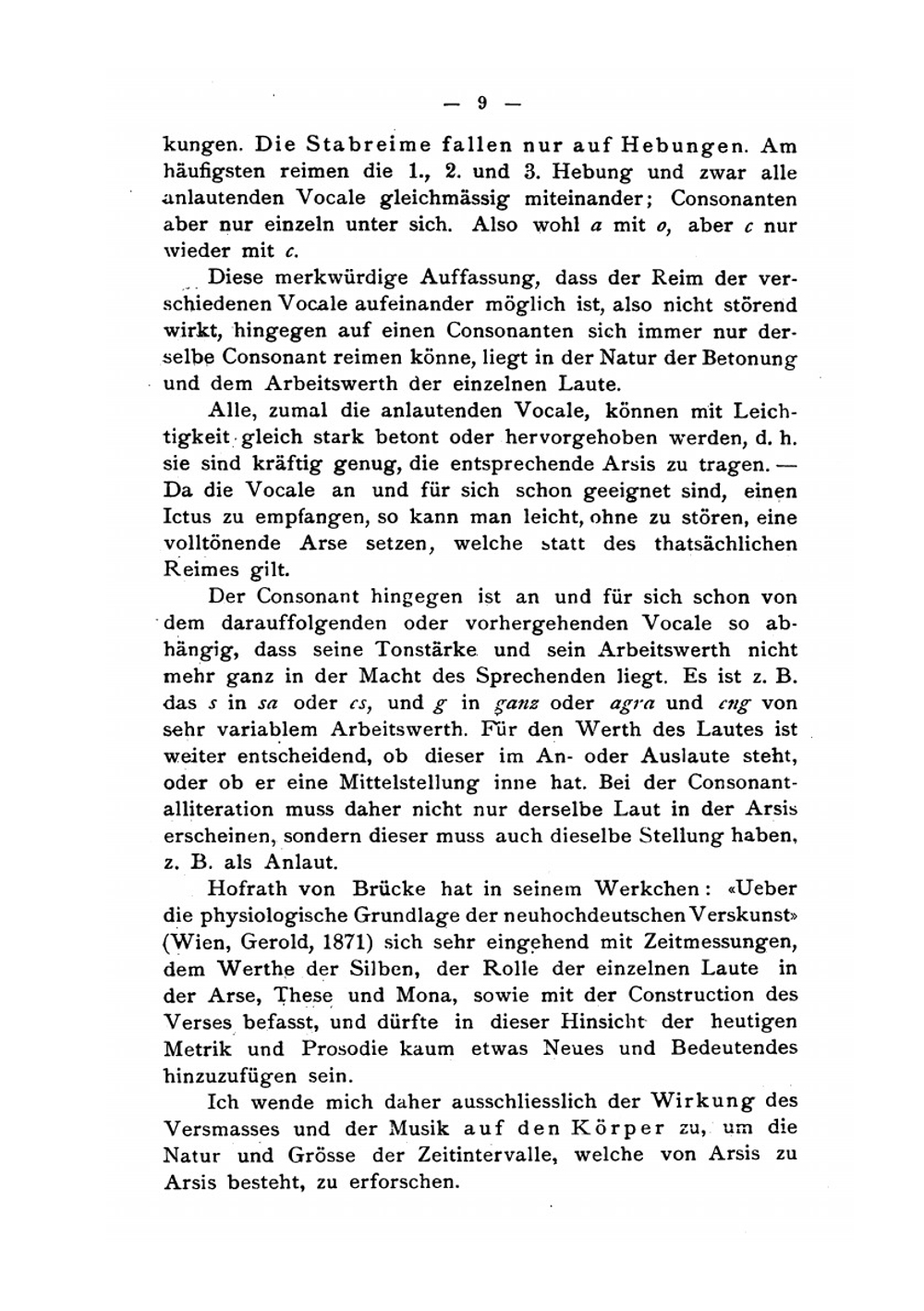 Beurtheilung Und Begriffsbildung Der Zeit-Intervalle. in Sprache, Vers Und Musik Psychophilosophische Studie Vom Standpunkte Der Physiologie | Alfred Justus Dutczynski