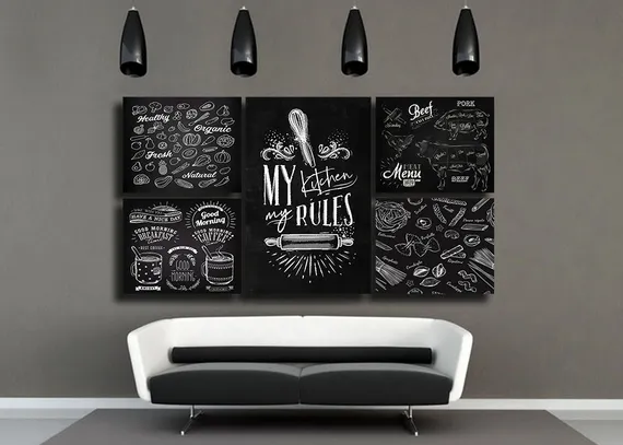 Модульная картина "Правило кухни"