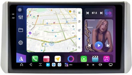 Магнитола для Mitsubishi Xpander, Xpander Cross (рамка 9) - FarCar GX9-7863-9 монитор 9.5" 2K QLED на Android 14, TS20, 6+128Гб, CarPlay, 4G SIM-слот