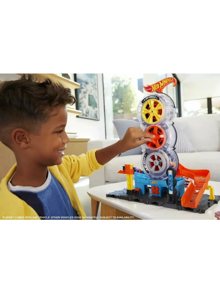 Игровой набор трек Сити Шиномонтажная мастерская HDP02