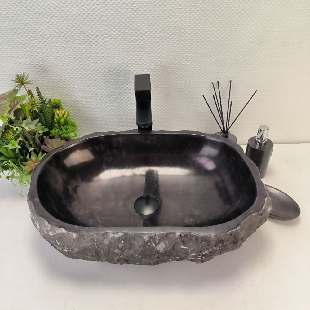 Раковина из мрамора Erozy Black EM-62792 54*39*15 11