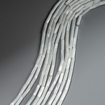 Перламутр морских ракушек, оттенок "Белый", трубочки 4*14мм