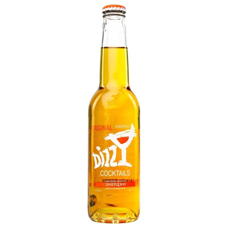 Энергетик DIZZY energy drink Энерджи оригинал  0,33 л/бут 24 бут/уп