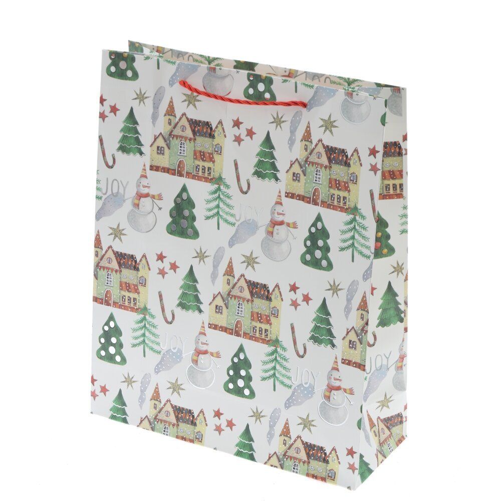 GAEM Пакет подарочный (бумага 210г/м2, блок 12шт), L26 W10 H32 см, 4в.