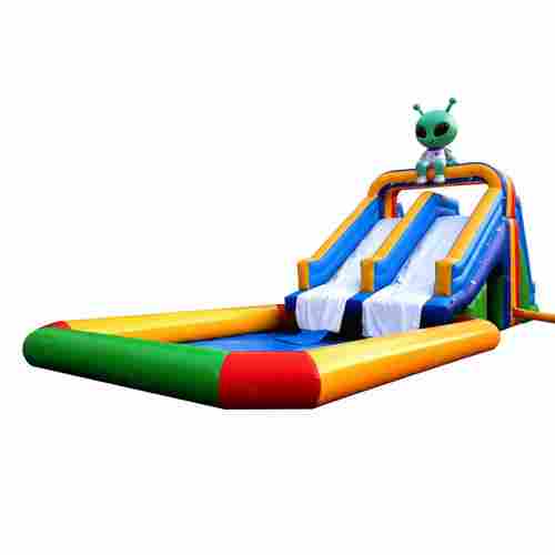 Надувной водный батут с бассейном «Весёлый спуск», 13,5*5*5 м