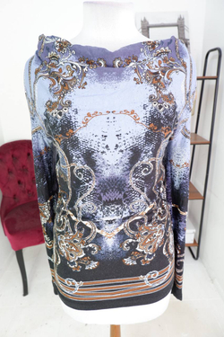 Блузка Comma, пестрая, маркировка 36, визуально на 42 размер