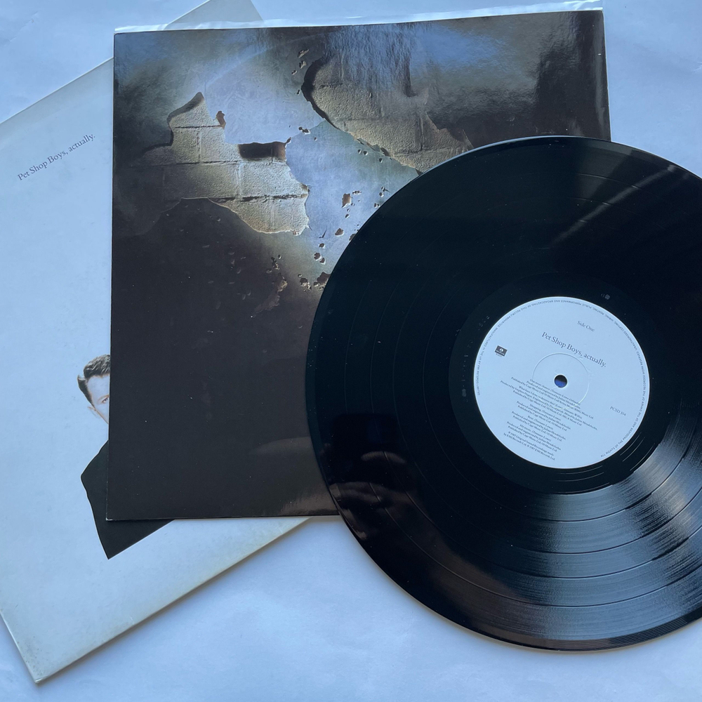 Винтажная виниловая пластинка LP Pet Shop Boys Actually (Англия 1987) One More Chance