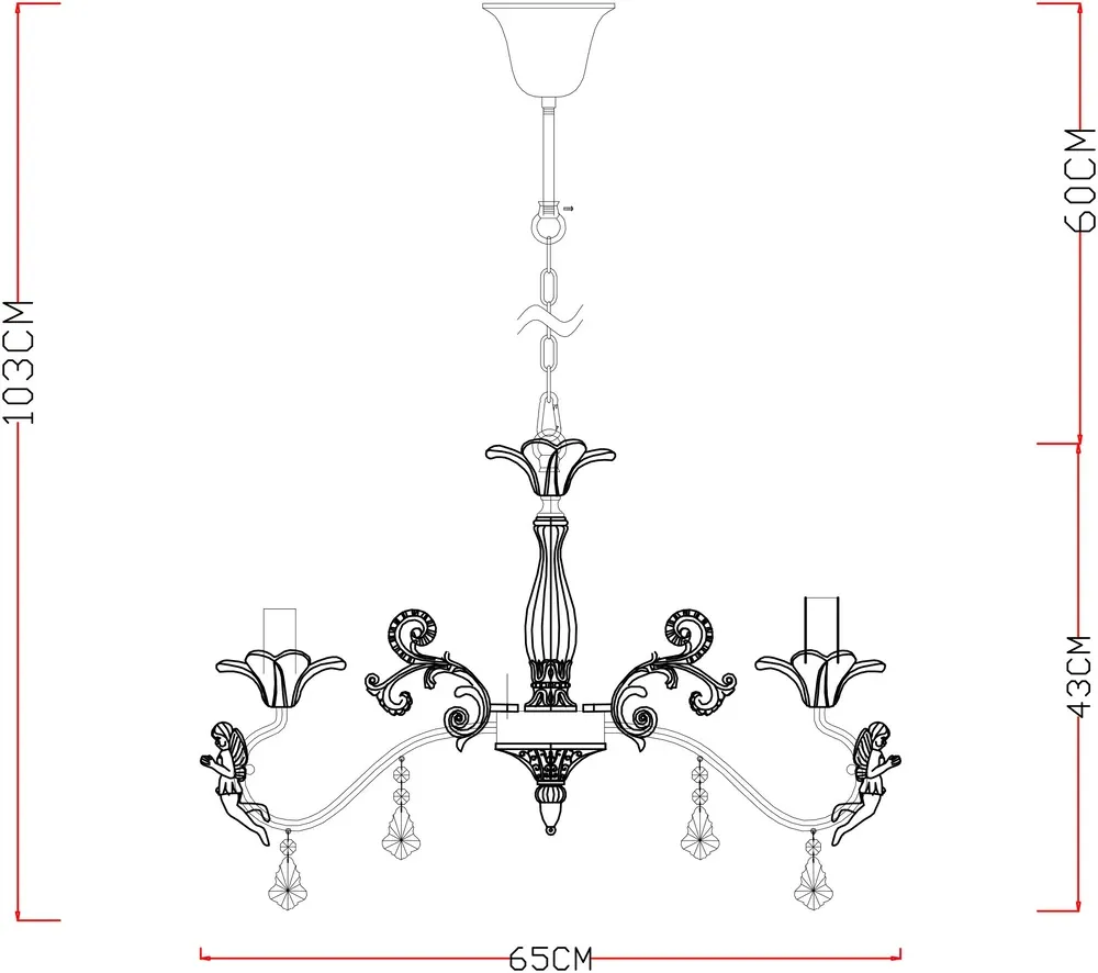 Подвесная люстра Arte Lamp ANGELINA