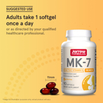 Jarrow Formulas, MK-7, 90 мкг, 90 мягких таблеток