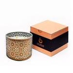 Аромасвеча Nour Bougie Arabesque Figue menthe бронза 1050 г