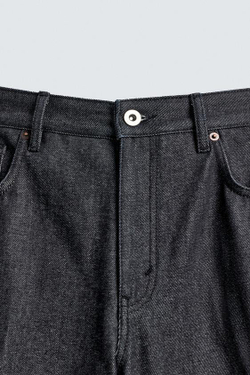 ZARA ДЖИНСЫ STRAIGHT FIT BOOTCUT, СИНИЙ