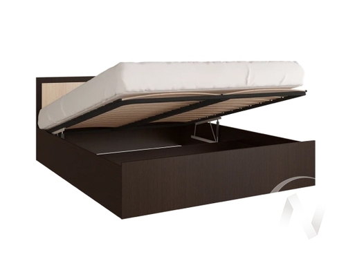 Кровать с подъемным механизмом 1;6м Спальня Фиеста (венге/дуб беленый)