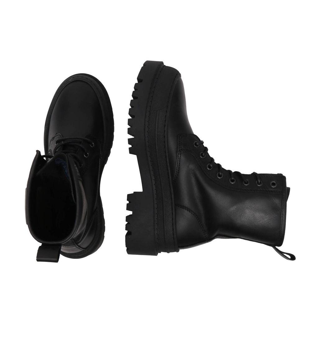 Кожаные ботильоны tjw foxing lace up l Tommy Jeans - черный(EN0EN02217)