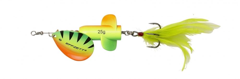 Блесна DAM EFFZETT RATTLIN SPINNER 18гр - #5 - Fluo Yellow/Green