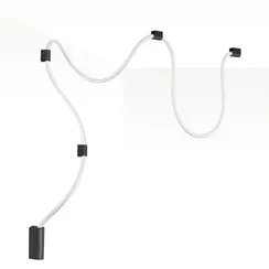 4391/30CL HIGHTECH ODL24 299 черный/металл/канат Настенно-потолочный светильник накладной (3 крепления в комплекте) IP20 LED 30W 1185Лм 4000K CORDA