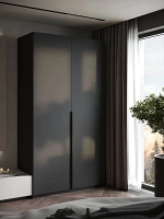 Шкаф Распашной Темно-серый 121х220х52,5 SOHO с ручкой