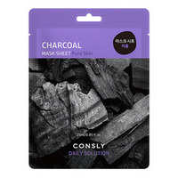 Тканевая маска для лица с Древесным Углём Consly Daily Solution Charcoal Mask Sheet 5шт