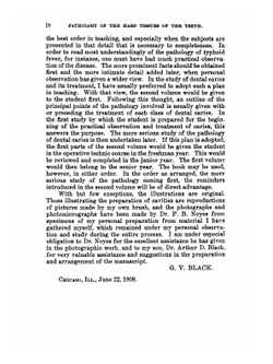 A work on operative dentistry. The pathology of the hard tissues of the teeth Volume 1 | G.V. Black