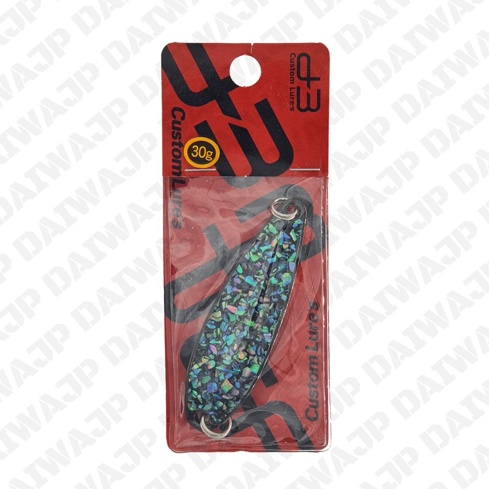 Блесна D-3 CUSTOM LURES D-3 CUSTOM SPOON 30g #ABI2 BK/SHELL