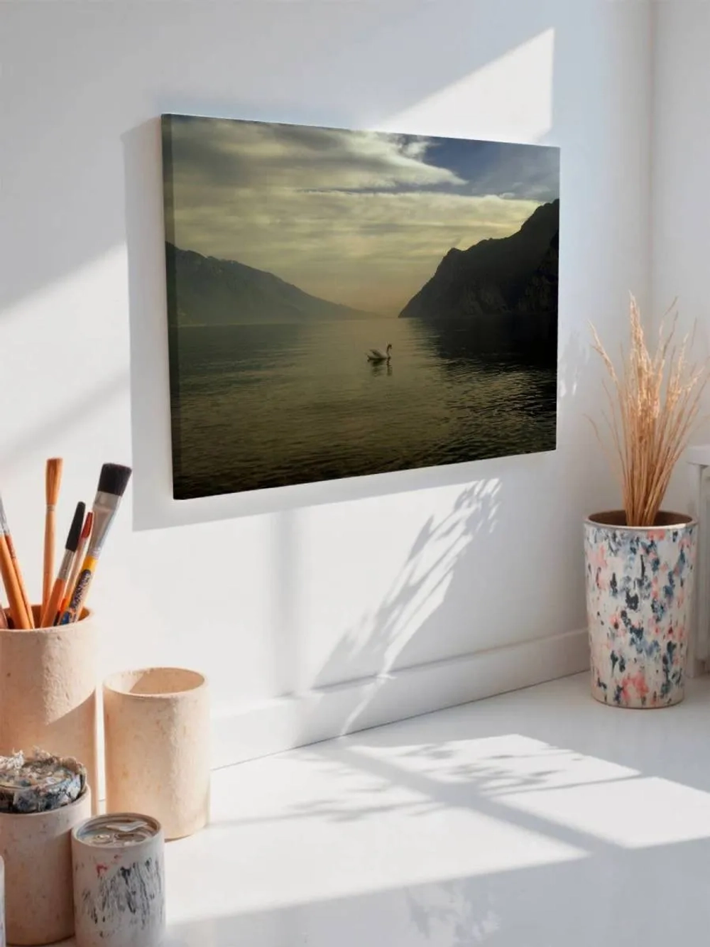 Картина на стену 40 X 50 Лебедь