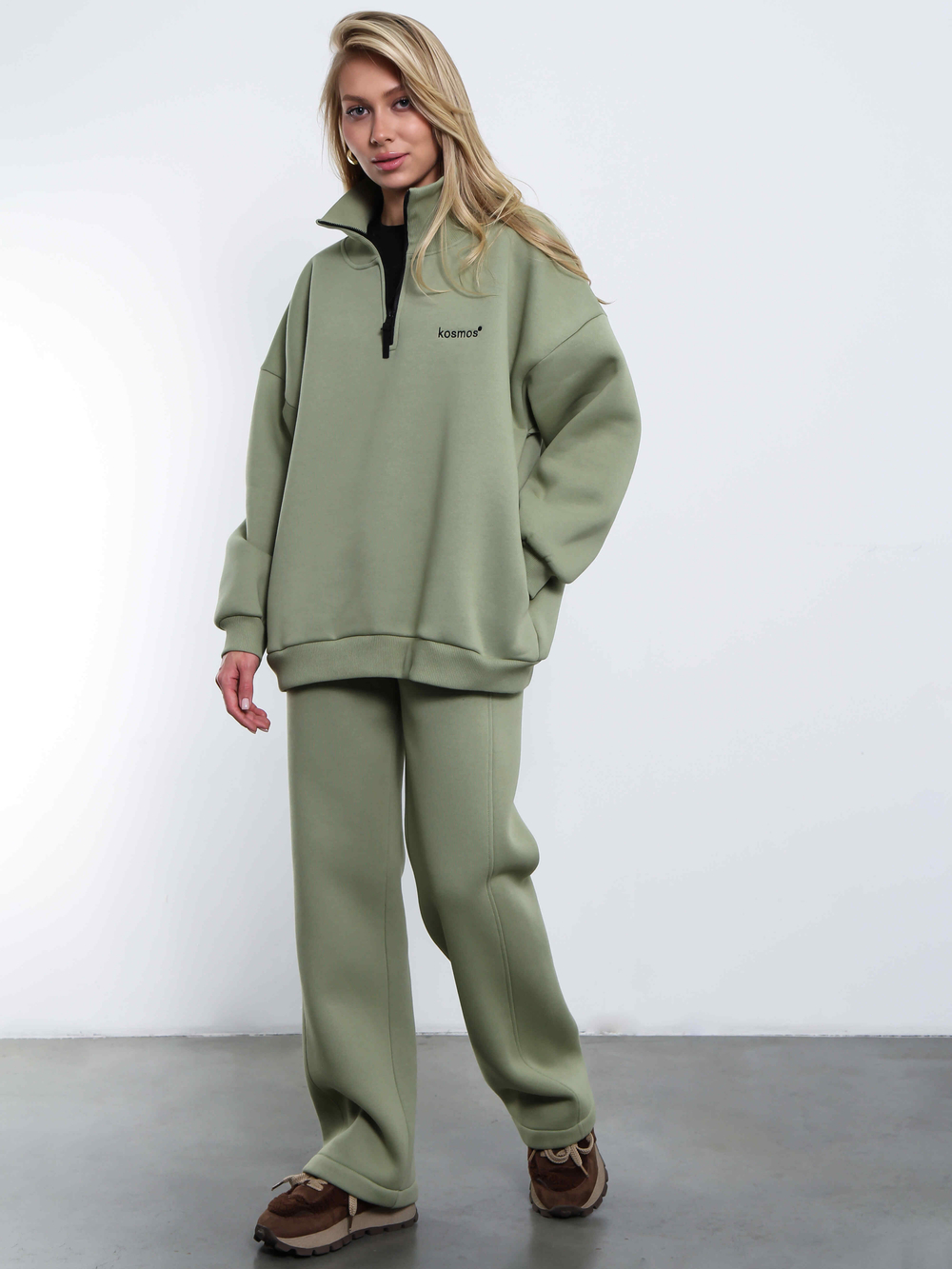 Свитшот на молнии Everest Олива