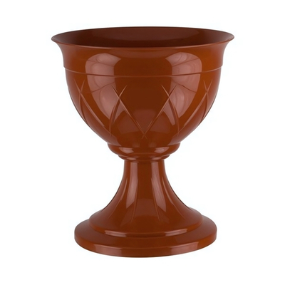 ГОРШОК "ЛИЛИЯ НА НОЖКЕ" 9 Л., ТЕРРАКОТОВЫЙ