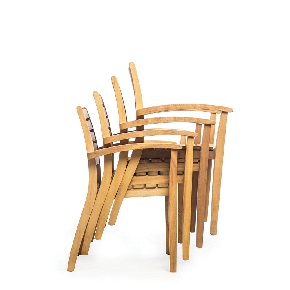 STOCK Chair кресло деревянное, массив ироко