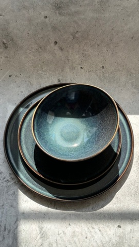 Салатник d=220 мм. 850 мл. h=60/105 мм. скошенный край Сфера Оушн