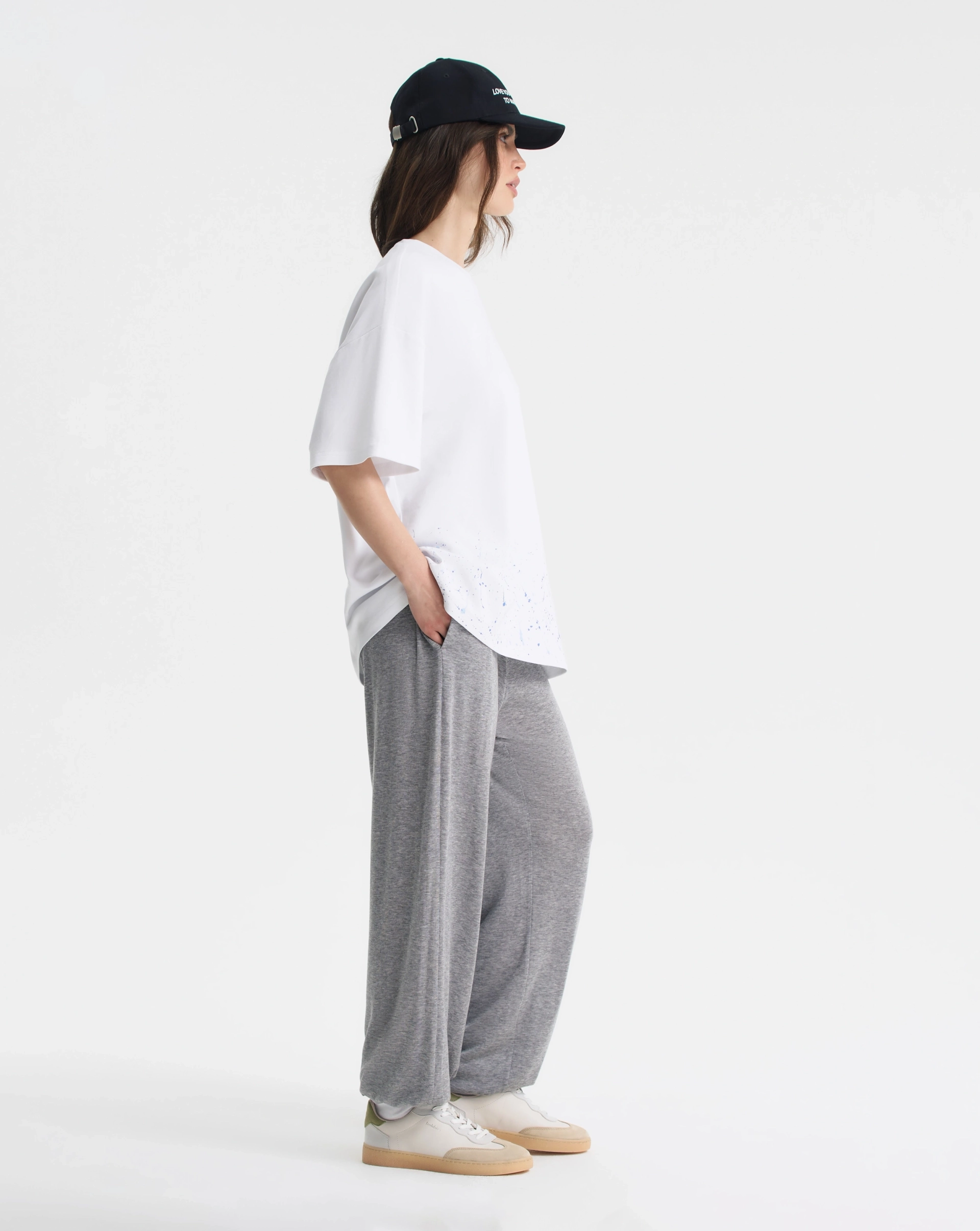 Футболка с принтом разбрызганной краски