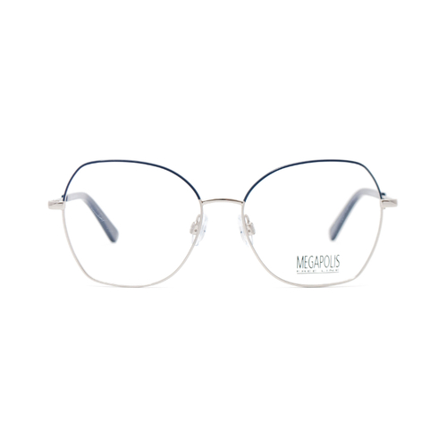 Оправа бабочка Megapolis 2251 синяя с серебром