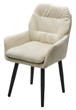 Стул РАЛЬФ ДАНС 360 град. поворотн, ZIZI 002 Бежевый, велюр / Черный каркас