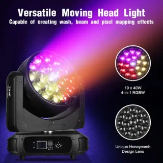 Вращающаяся голова Wash Beam B-EYE Pixel 19x40, Big Dipper