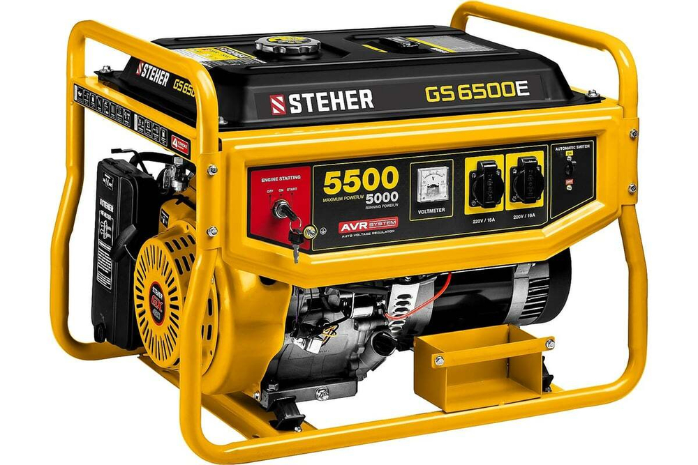 Бензиновый генератор (5.5 кВт) STEHER (GS-6500E)