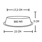 Миска "efox" для питомцев из нержавеющей стали, форма конус