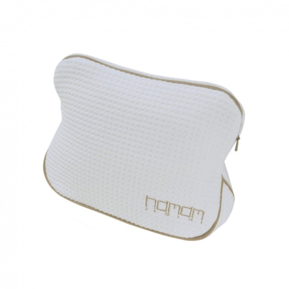 Косметичка Hamam Tosya белая-коричневая Турция