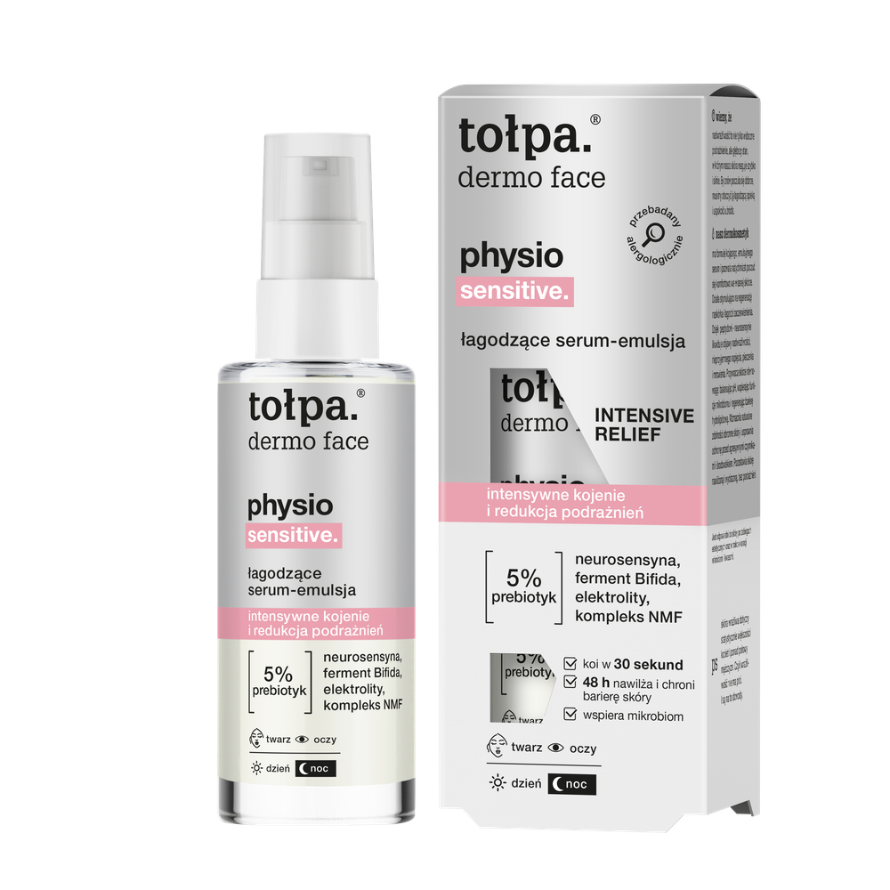 TOLPA DERMO FACE PHYSIO Успокаивающая сыворотка эмульсия для восстановления кожи 45 мл