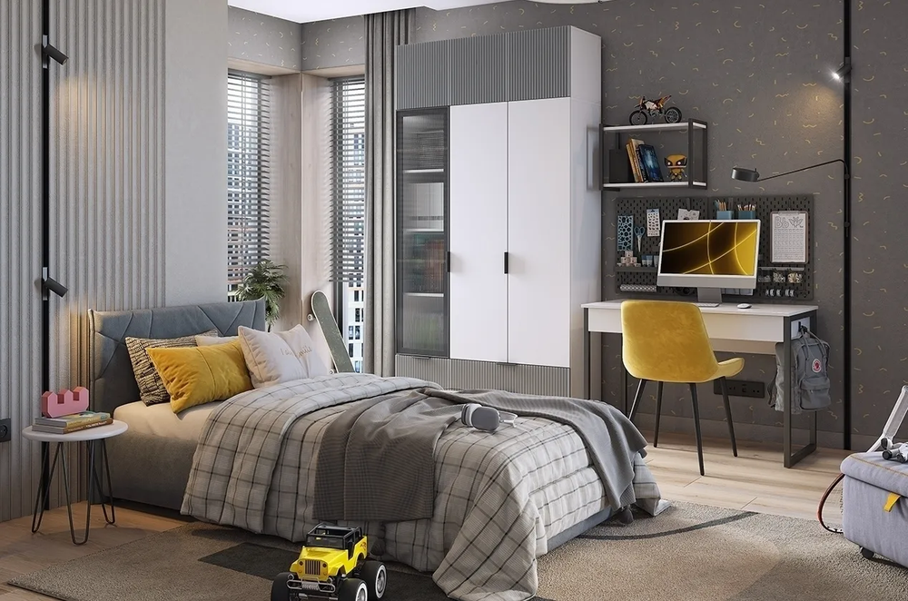 Зефир (MebelSon) 120.01 Шкаф двухдверный комбинированный