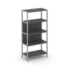 Shelf System Односекционный стеллаж четырехярусный SN.STM-411 Антрацит/Металл Серый 810*400*1613