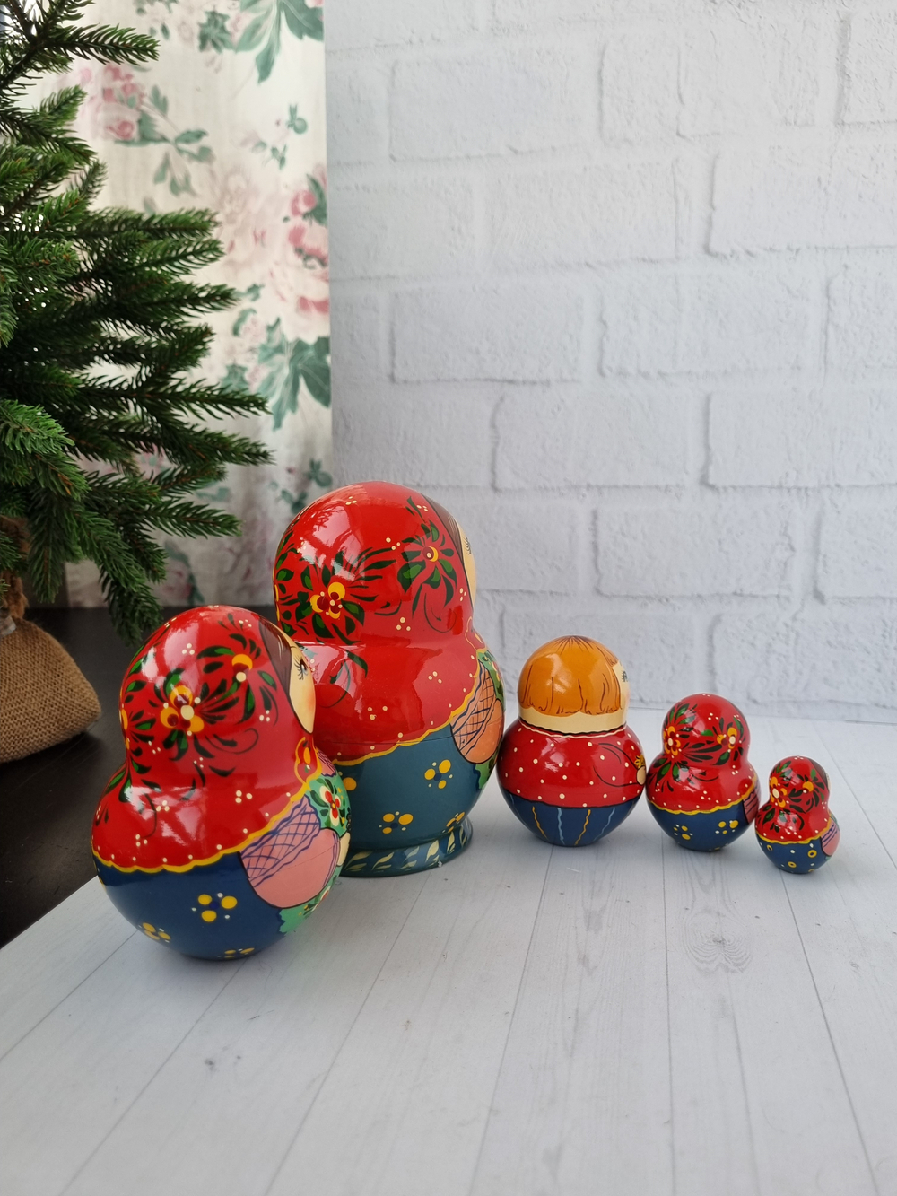 Матрёшка "с курочкой" пузатая 5мест