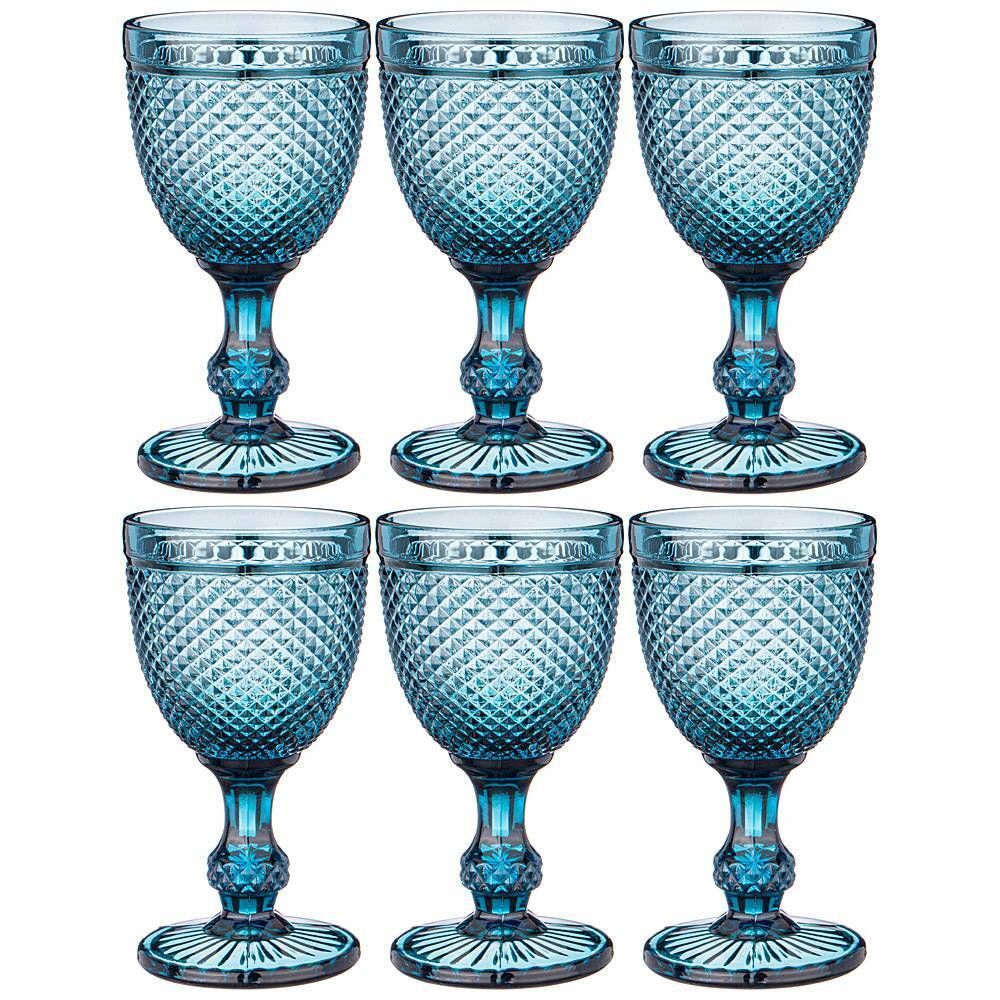 НАБОР БОКАЛОВ ДЛЯ ВИНА "ГРАНАТ" 6ШТ. СЕРИЯ "MUZA COLOR" 300МЛ. / В=17 СМ (КОР=4НАБ.)