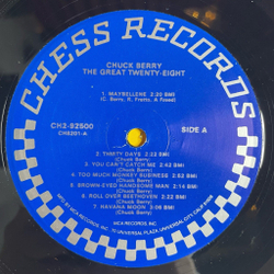 Винтажная виниловая пластинка LP Chuck Berry The Great Twenty Eight (USA 1984)