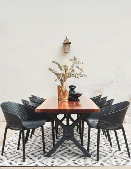 Кресло пластиковое Sky черное Турция