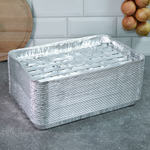 Форма для барбекю и гриля алюминиевая фольга 34*23*2,6см LAMINA (50шт)